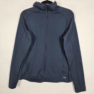 Arcteryx Stretch Activewear Womens Medium Long Sleeve Blue Full Zip Hoodie